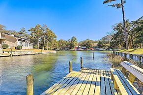 Waterfront Pine Knoll Shores Gem w/ Boat Dock