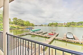 Balcony & Boat Slip: Lakefront Unit in Hot Springs