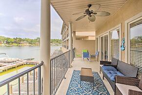 Balcony & Boat Slip: Lakefront Unit in Hot Springs