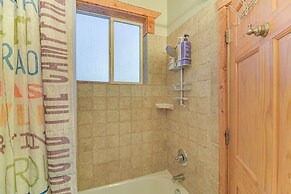 Patio & Mountain Views: Central Grand Lake Condo!