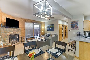 Patio & Mountain Views: Central Grand Lake Condo!