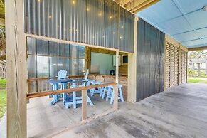 Modern Crystal Beach Escape - 225 Feet to Shore!