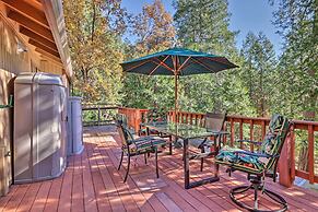 Deck w/ Forest Views: Quiet Twain Harte Cabin!