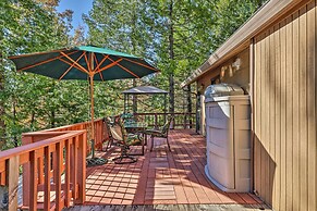 Deck w/ Forest Views: Quiet Twain Harte Cabin!