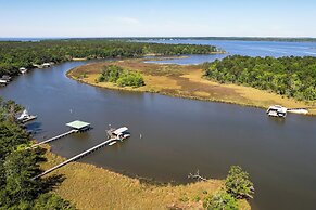 Riverfront Magnolia Springs Cabin Rental w/ Grill