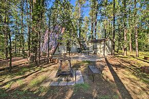 A-frame Cabin w/ Deck & Grill in Pinetop!