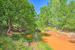 Log Cabin in Payson w/ Deck, Mtn & Creek Views