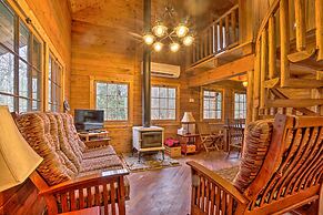 Scenic Log Cabin With Fire Pit & Stocked Creek!