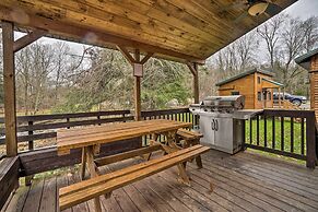 Scenic Log Cabin With Fire Pit & Stocked Creek!