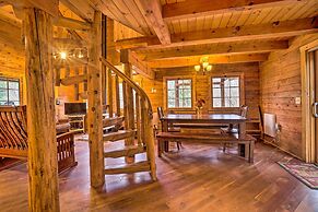 Scenic Log Cabin With Fire Pit & Stocked Creek!