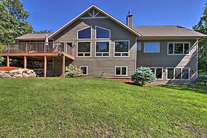 Dock, Hot Tub & Game Room: Luxe Lake Latoka Home