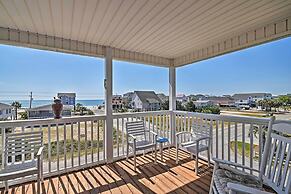 Murrells Inlet Home w/ 3 Decks - 1 Block to Beach!