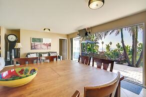 Tropical Oceanside Home w/ Deck, Walk to Beach