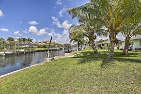 Bright Home w/ Dock & Canal View in Cape Coral!