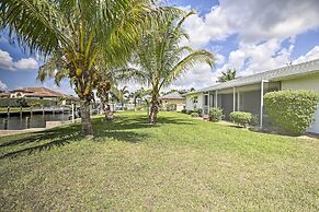 Bright Home w/ Dock & Canal View in Cape Coral!