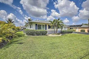 Bright Home w/ Dock & Canal View in Cape Coral!