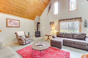 Cozy Birchwood Retreat on UTV Trail w/ Hot Tub!