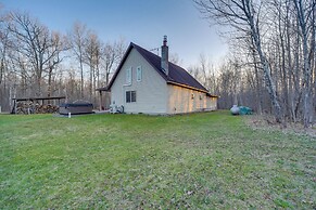 Cozy Birchwood Retreat on UTV Trail w/ Hot Tub!