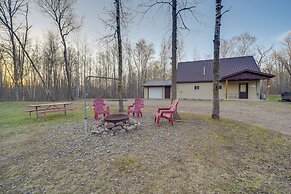 Cozy Birchwood Retreat on UTV Trail w/ Hot Tub!
