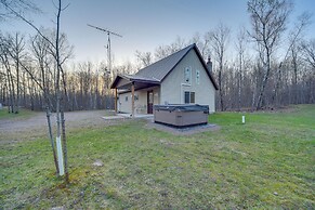 Cozy Birchwood Retreat on UTV Trail w/ Hot Tub!
