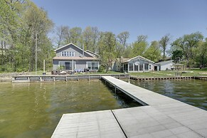 Spacious Delton Home w/ Fire Pit + Lake Views