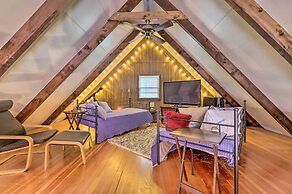 Game Room & Fire Pit: Tree-lined Pocono Lake Cabin