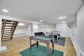 Game Room & Fire Pit: Tree-lined Pocono Lake Cabin