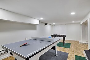 Game Room & Fire Pit: Tree-lined Pocono Lake Cabin