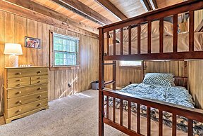 Game Room & Fire Pit: Tree-lined Pocono Lake Cabin