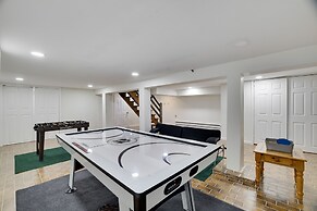 Game Room & Fire Pit: Tree-lined Pocono Lake Cabin