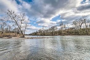 Upscale Riverfront Home w/ Beach & Fire Pit!