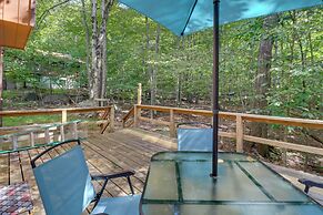 Furnished Deck & Game Room: Cabin in Tobyhanna