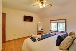 Furnished Deck & Game Room: Cabin in Tobyhanna