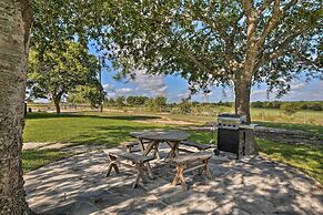 Peaceful Schulenburg Farmhouse w/ Fire Pit & Grill