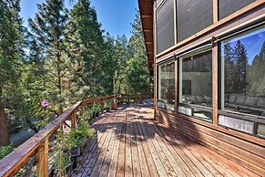 Deck & Views: Lush A-frame Cabin in Pioneer!