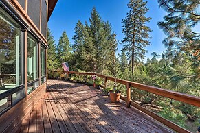Deck & Views: Lush A-frame Cabin in Pioneer!