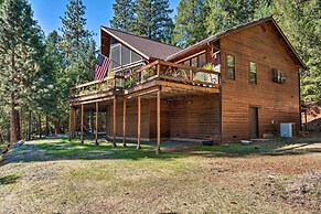 Deck & Views: Lush A-frame Cabin in Pioneer!