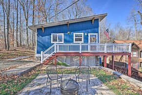 Gray Home w/ View of Boone Lake + Fire Pit!