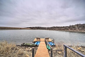 Lakefront Cedar Vale Lodge w/ Private Boat Dock!