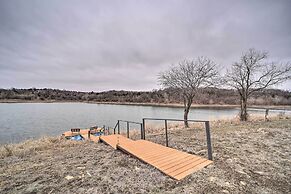 Lakefront Cedar Vale Lodge w/ Private Boat Dock!
