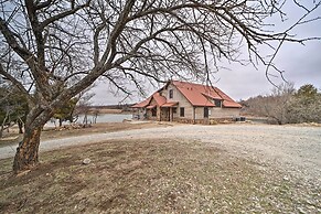 Lakefront Cedar Vale Lodge w/ Private Boat Dock!