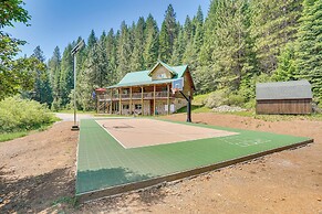 Log Home on 60 Private Acres By Mt Shasta Ski Park