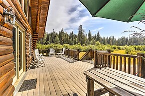 Log Home on 60 Private Acres By Mt Shasta Ski Park