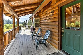 Log Home on 60 Private Acres By Mt Shasta Ski Park