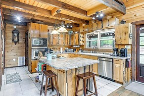 Mtn Views, Yard, & Fire Pit: Multi-level Cabin