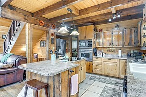 Mtn Views, Yard, & Fire Pit: Multi-level Cabin