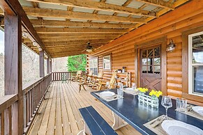 Mtn Views, Yard, & Fire Pit: Multi-level Cabin