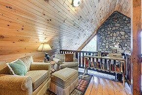 Mtn Views, Yard, & Fire Pit: Multi-level Cabin