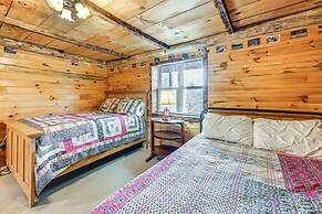 Mtn Views, Yard, & Fire Pit: Multi-level Cabin