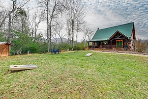Mtn Views, Yard, & Fire Pit: Multi-level Cabin